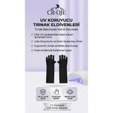 CROJE KALICI OJE UV Koruyucu Nail Art Kalıcı Oje Eldiveni, Jel ve Protez Tırnak Eldiveni (1 Çift)