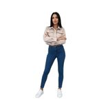 CROP CEPLİ SUET CEKET Bej S