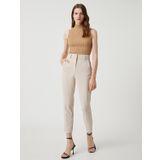 Crop Cigarette Pantolon Düz Paça