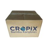 Cropix Tahta Ahşap Bambu Doğal Çay Kahve Karıştırıcı Çubuk Kaşık - 10.5 Cm. - 400 Adetlik 24 Paket Ahşap