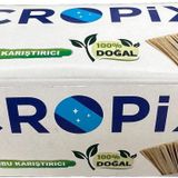 Cropix Tahta Ahşap Bambu Doğal Çay Kahve Karıştırıcı Çubuk Kaşık - 10.5 Cm. - 400 Adetlik Paket