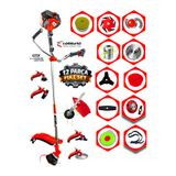 Cros LOMBARD İtalia FULL Set Yan Tipi Benzinli Motorlu Ot Çalı Tırpanı Çim Makinesi 3.2 HP V12 Motor New 8 İn 1