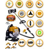 Cros Lombard İtaly 14 Parça Full Set F808 Özel Seri Sırt Tipi Tırpan Benzinli Ot Çalı Çim Biçme Makinası