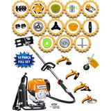 Cros Lombard İtaly 553 LBX VTEC 14 Parça Full Set Sırt Tipi Tırpan Benzinli Ot Çalı Çim Biçme Makinası
