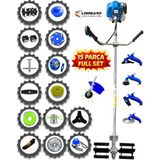 Cros Lombard İtaly LS 861 Güçlü 15 Parça Full Set Benzinli Yan Tipi Tırpan Ot Çim Çalı Biçme Makinası Güçlü Yüksek Performans