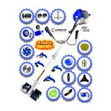 Cros LOMBARD İtaly TEC 880 Benzinli Yan Tipi Tırpan Ot Çim Çalı Biçme Makinası 15 Parça Full Set Güçlü