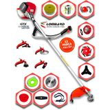 Cros Lombard İtaly Torvela 548X Yan Tipi Benzinli Ot Çalı Çim Biçme Tırpanı+ 12 Pcs Setli Halı Yıkamalı