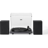 Crosley C62 | Bluetooth Alıcı Hoparlörlü Profesyonel Plak Çalar Pikap Seti - Gri