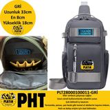 Cross Body Askılı Teknisyen Çanta Gri PLT28000100011