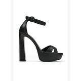 Cross Deri 14 Cm Platform Topuklu Ayakkabı