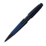Cross Kenar rollerball (çizgi genişliği M, mürekkep rengi: siyah, doldurulabilir, birinci sınıf hediye kutusu dahil) mat mavi