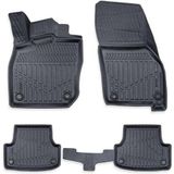 Cross Oto Aksesuarları Volkswagen Golf 8 2021-2025 E-Tsi (Otomatik) için Havuzlu Oto Paspas, Yüksek Kenarlı, Esnek, Araca Özel, Kokusuz