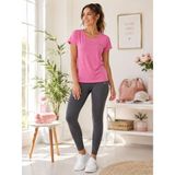 Crosstime Kadın Pembe Bisiklet Yaka Basic T-Shirt
