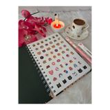 Crow Notebook 2025-2026 A5 Kedili Akademik Ajanda 15x21 Cm - 107 Ad. Sticker Hediyeli - Lastikli - 12 Aylık