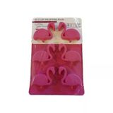 Crow Silikon Muffin Kalıbı 6'lı Flamingo Desenli Fuşya