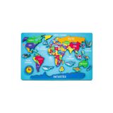Crowart Ahşap Dünya Haritası Puzzle, Montessori Puzzle