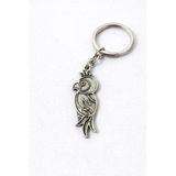 Crown Bird Charm – Taçlı Kuş Figürlü Gümüş Renk Unisex Metal Anahtarlık