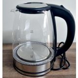 Crown Cam Kettle Elektrikli Su Isıtıcı Cam Gövdeli LED Aydınlatmalı 1500W 1,8 Lt