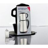 Crown Çay Makinesi CRW-2201, 1800W, Paslanmaz Çelik, 0.8l ve 1.8l Kapasiteli Demlik - Çok Renkli