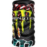 Crown Micro Monster Energy Pençe Yarışçı Bandanası - Siyah Yeşil Boyunluk- Motosiklet Buff Kask Altı Balaklava