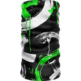Crown Micro Neon Yeşil Beyaz Graffiti Desenli Çok Amaçlı Bandana Boyunluk Maske Motorcu Buff Aksesuar Balaklava