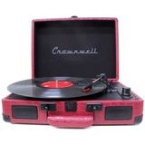 Crown Well Pikap Suitcase CW002-CH Cr Series Bluetoothlu Plakçalar Bordo Renk Kendinden Şarjlı Özellik