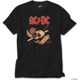 Crows Gate Ac Dc Hell Bells Skull Siyah T-Shirt - 2XL