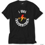 Crows Gate Ac Dc I Was Thunderstuck Siyah T-Shirt - 4XL