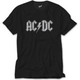 Crows Gate Ac Dc Logo Classic Siyah T-Shirt - 2XL