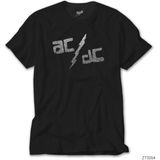 Crows Gate Ac Dc Sprayed Siyah T-Shirt - 5XL