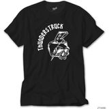 Crows Gate Ac Dc Thunderstuck Skull Siyah T-Shirt - XS