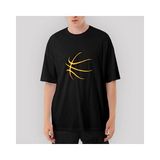 Crows Gate Basketbol Neon Oversize Siyah Tişört - M
