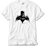 Crows Gate Batman Silluhette Beyaz Tişört - XL