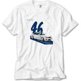 Crows Gate Bmw E46 Tek Kapı Beyaz T-Shirt