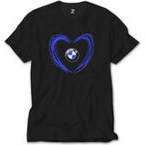 Crows Gate Bmw Heart Logo Siyah T-Shirt - XL