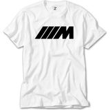 Crows Gate Bmw M Power Black Beyaz T-Shirt - XS