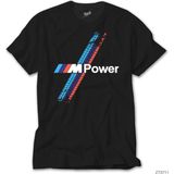Crows Gate Bmw M Power Tyres Siyah T-Shirt - 2XL