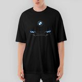 Crows Gate Bmw M4 Series Logo Oversize Siyah Tişört