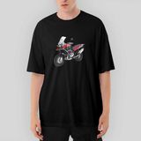 Crows Gate Bmw R 1200 Gs Macera K51 Oversize Siyah Tişört - L