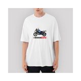 Crows Gate Bmw R1200GS Oversize Beyaz Tişört