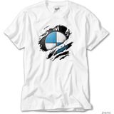 Crows Gate Bmw Tear Torn Beyaz Tişört - XS