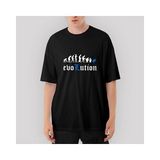 Crows Gate Death Note Evolution Oversize Siyah Tişört - XL