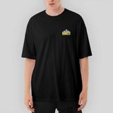 Crows Gate Denver Nuggets Logo Oversize Siyah Tişört - XL