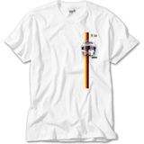 Crows Gate F1 Charles Leclerc Ferrari Kask Beyaz T-Shirt