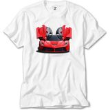 Crows Gate Ferrari 458 Beyaz Tişört - 2XL