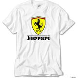 Crows Gate Ferrari Lite Beyaz Tişört - 4XL
