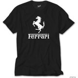 Crows Gate Ferrari Logo Siyah Tişört - M