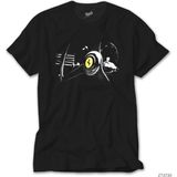 Crows Gate Ferrari Steering Wheel Siyah Tişört - XS