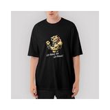 Crows Gate Fitness Hardline Dog Oversize Siyah Tişört - XL