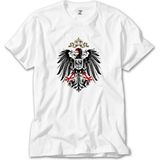 Crows Gate Hearts Of Iron 4 Imperial Coat Of Arms Of Germany Beyaz Tişört - 4XL